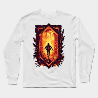 An Adventure Running Through an Ancient Temple - Indy Long Sleeve T-Shirt